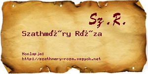 Szathmáry Róza névjegykártya